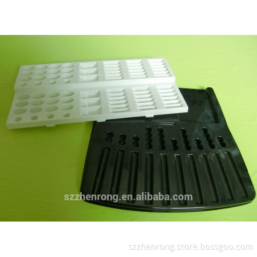 Custom thermoforming ABS palstic cosmetic display tray